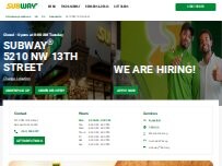 Website Screenshot Subway