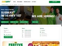 Website Screenshot Subway