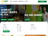 Website Screenshot Subway