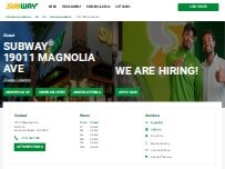 Website Screenshot Subway