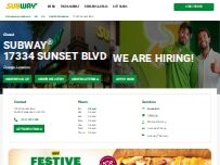 Website Screenshot Subway