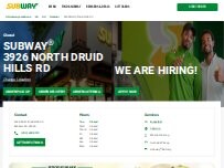 Website Screenshot Subway