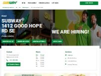 Website Screenshot Subway