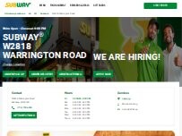 Website Screenshot Subway