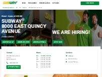 Website Screenshot Subway