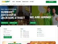 Website Screenshot Subway