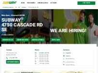 Website Screenshot Subway