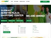 Website Screenshot Subway