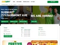 Website Screenshot Subway