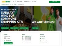 Website Screenshot Subway