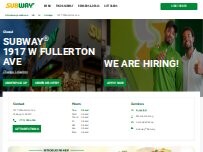 Website Screenshot Subway