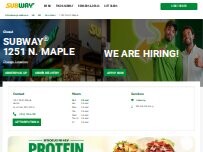 Website Screenshot Subway