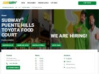 Website Screenshot Subway