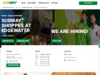 Website Screenshot Subway