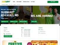 Website Screenshot Subway