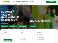 Website Screenshot Subway