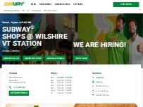 Website Screenshot Subway