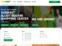 Website Screenshot Subway