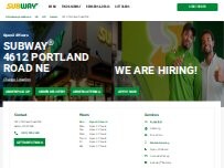 Website Screenshot Subway