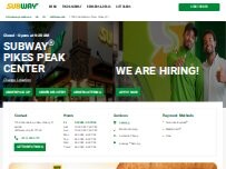 Website Screenshot Subway
