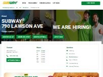 Website Screenshot Subway
