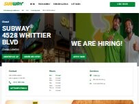 Website Screenshot Subway