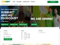 Website Screenshot Subway