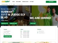 Website Screenshot Subway