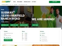 Website Screenshot Subway