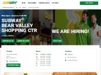 Website Screenshot Subway
