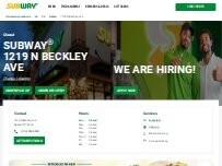 Website Screenshot Subway
