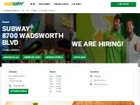 Website Screenshot Subway