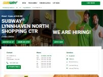 Website Screenshot Subway