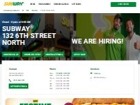 Website Screenshot Subway