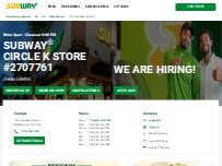 Website Screenshot Subway