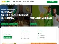 Website Screenshot Subway