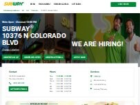 Website Screenshot Subway