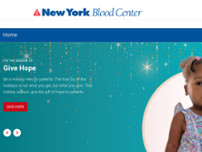 New York Blood Center - Grand Central Donor Center website screenshot