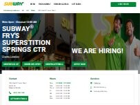 Website Screenshot Subway