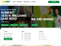 Website Screenshot Subway