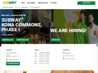 Website Screenshot Subway
