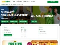 Website Screenshot Subway