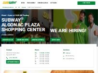 Website Screenshot Subway