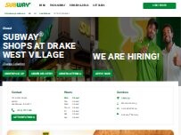 Website Screenshot Subway