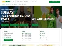 Website Screenshot Subway