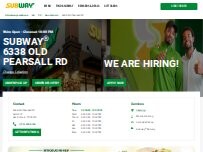Website Screenshot Subway