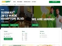 Website Screenshot Subway