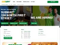 Website Screenshot Subway