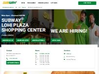 Website Screenshot Subway