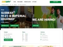 Website Screenshot Subway